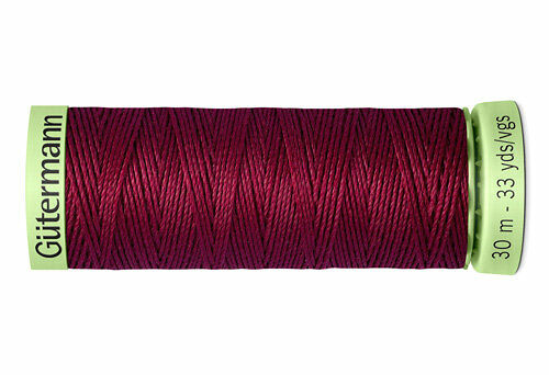 744506 Нить Top Stitch для отстрочки, 30м, 100% п/э Gutermann(375 красная слива)