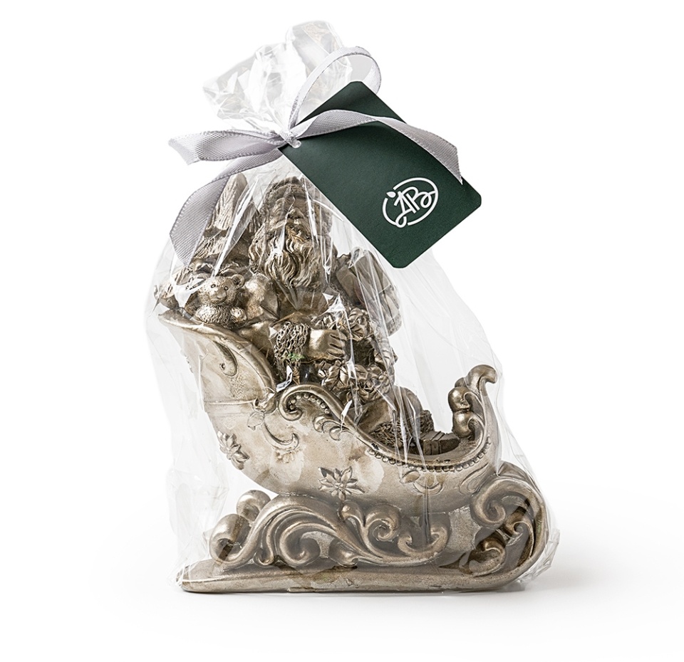 

Свеча Future International фигурная Санта-Клаус на санях серебряный 14.5 см