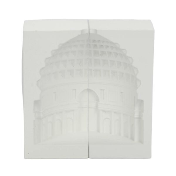 Подсвечник декоративный Пантеон, 11.5х11 см, гипс, белый, 1 шт