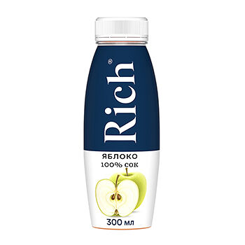 Яблочный сок Rich восстановленный осветленный 300 мл