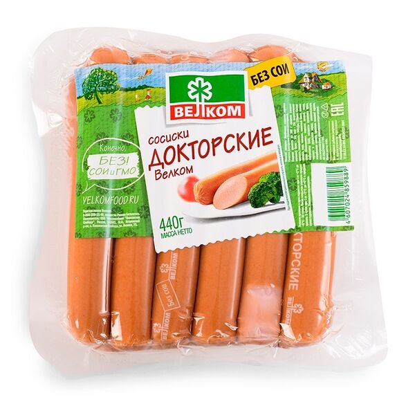 Сосиски Велком Докторские, 440г