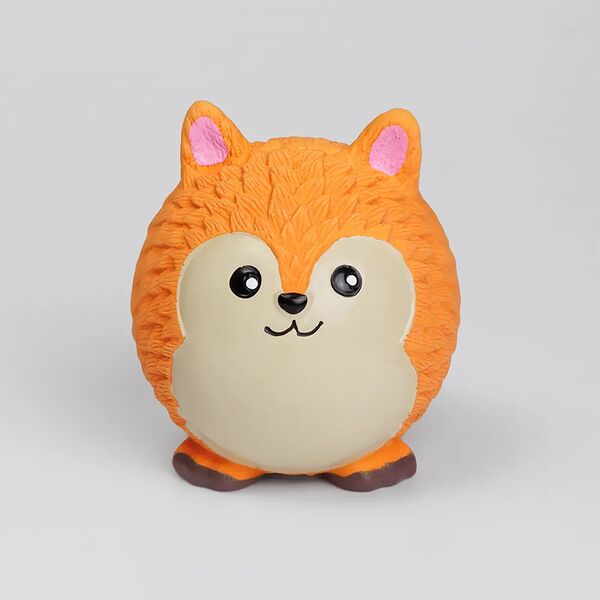 Игрушка из латекса для собак Лисичка, 9х8.5х7.2 см