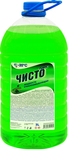 Стеклоомыватель зимний Чисто плюс до -20 градусов, 3л