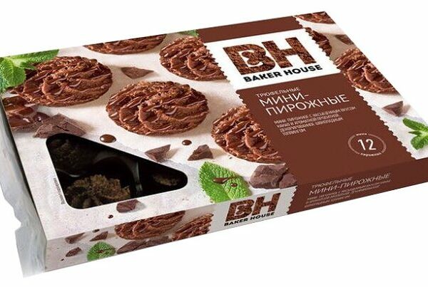 Пирожное Baker House Мини-пирожные трюфель 12 шт.