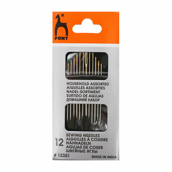 13351 Иглы домашний набор ассорти (12 шт) PONY