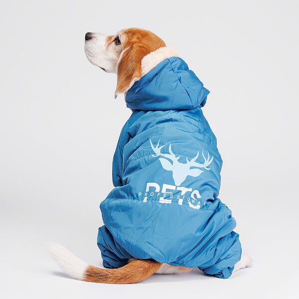 Комбинезон для собак Petmax с оленем синий XXXXL