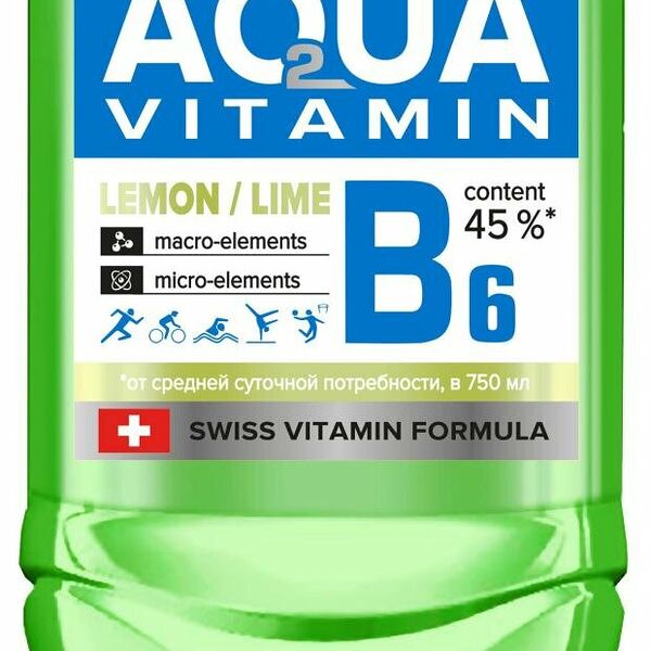 Напиток негазированный Your Water Аква Витамин безалкогольный с ароматом лимона и лайма и витамином B6