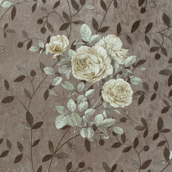 Обои ELYSIUM Сорренто, горячее тиснение на бумажной основе, коричневый, 0,53х10,05 м