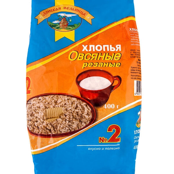Хлопья Донская мельница №2 400г м/у  овсяные