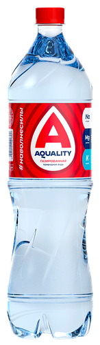 Вода минеральная Aquality Лучистая газированная 1.5 л