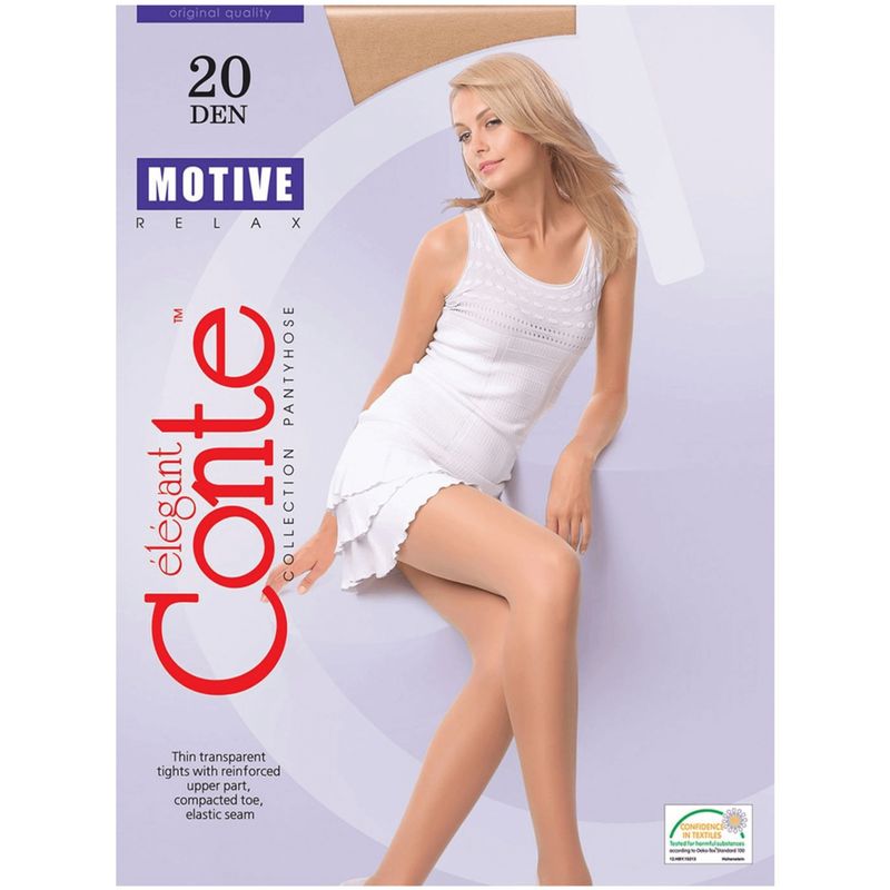 

Колготки женские Conte Elegant Motive, 20 den natural размер 2