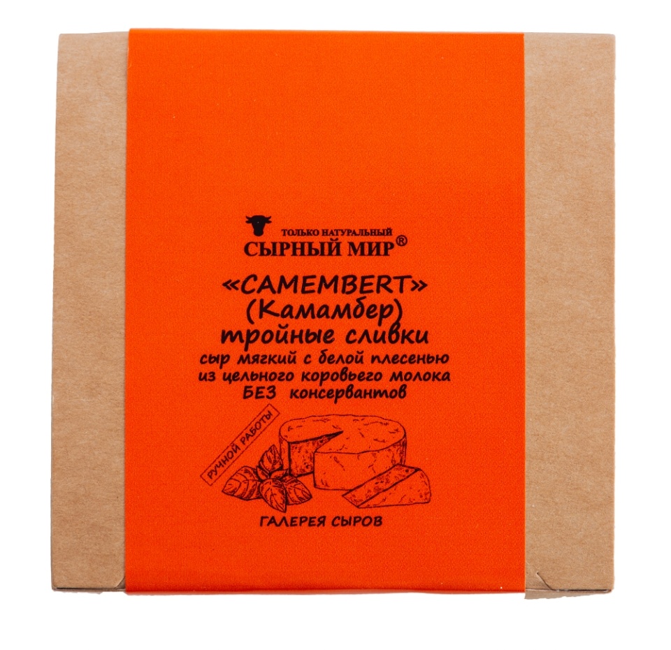 

Сыр камамбер Сырный мир Тройные сливки, БЗМЖ 80 г