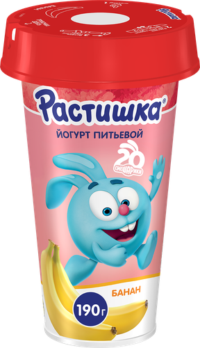 

Йогурт питьевой Растишка банан 2.8% 190 г дизайн упаковки в ассортименте