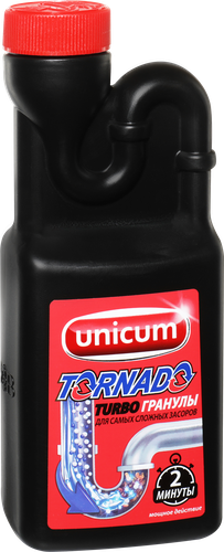 

Средство для удаления засоров Unicum Tornado гранулированное 600 г