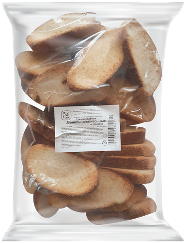 Сухари сдобные КУЗБАССХЛЕБ Ванильно-сливочные