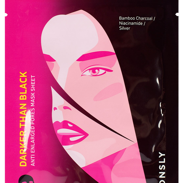 Маска для лица Consly Darker Than Black Anti Enlarged Pores против расширенных пор тканевая