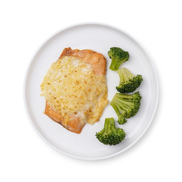 Горбуша (филе-кусок без кожи) под сырной шапкой, «Азбука Life Kids» 195 г