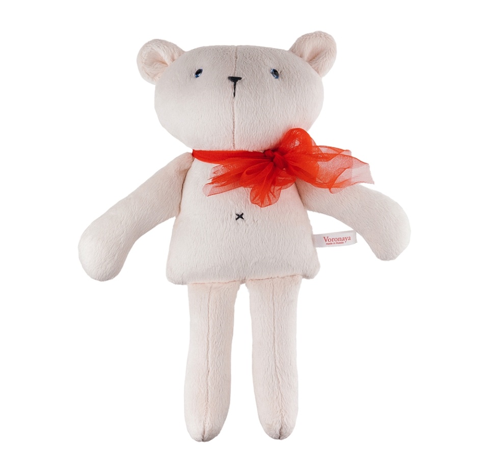 

Игрушка мягкая Voronaya Мишка Девочка без одежды 30см, Россия