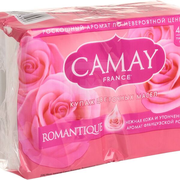 Мыло Camay Romantique с ароматом французской розы 4шт*