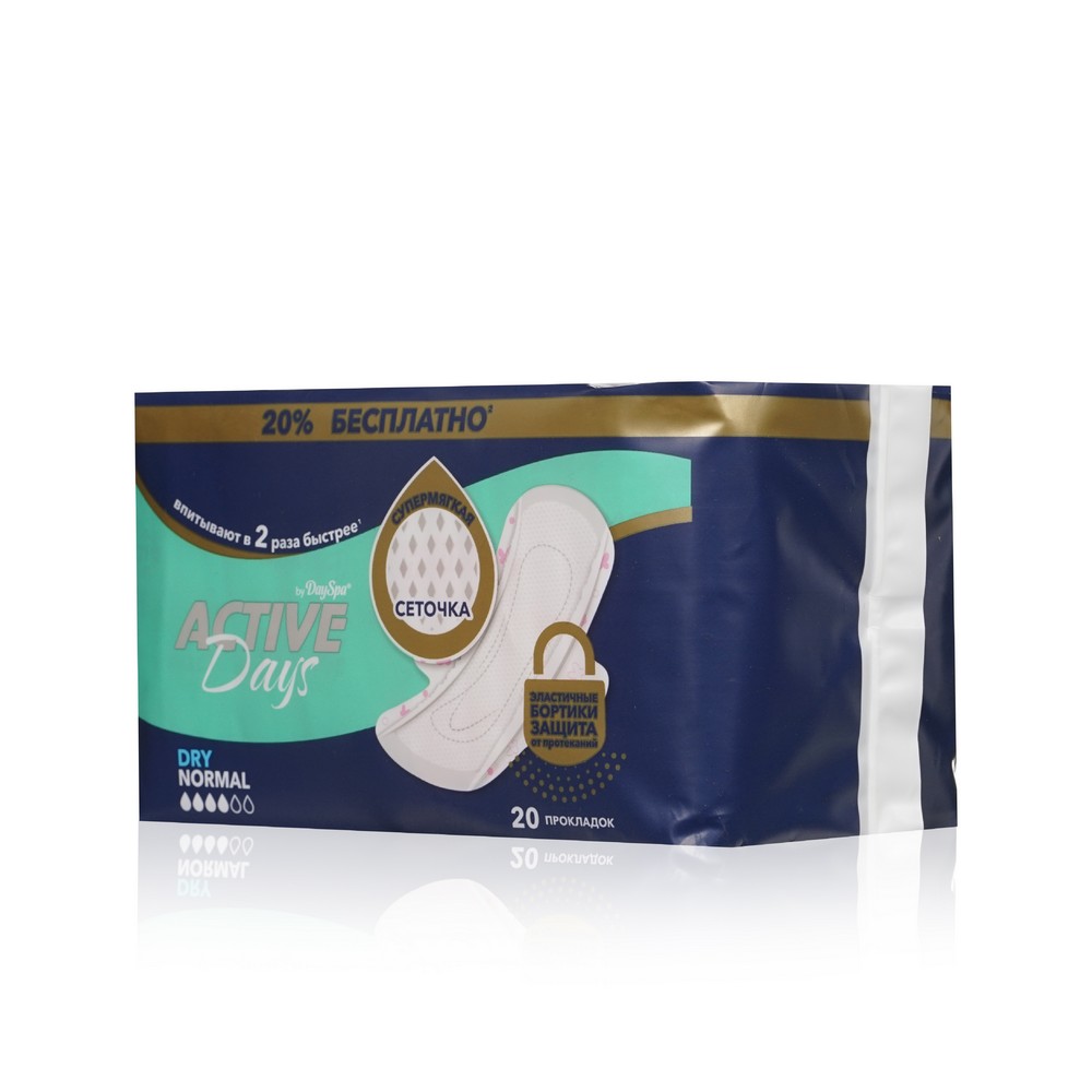 

Женские прокладки Day Spa Active Days Dry Normal 20 шт.