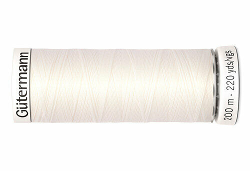 748277 Нить Sew-all для всех материалов, 200м, 100% п/э Gutermann(111 айвори)