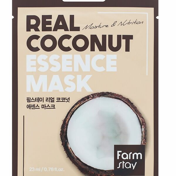 FARMSTAY Тканевая маска для лица с экстрактом кокоса, 23 мл