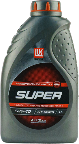 Масло моторное ЛУКОЙЛ Супер, полусинтетическое, 5w-40 Арт. 19441/3471798, 1л