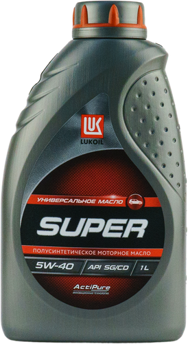 

Масло моторное Лукойл Супер полусинтетическое 5w-40 1 л