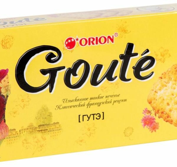 Печенье затяжное Goute (Гутэ) ТМ Orion (Орион)