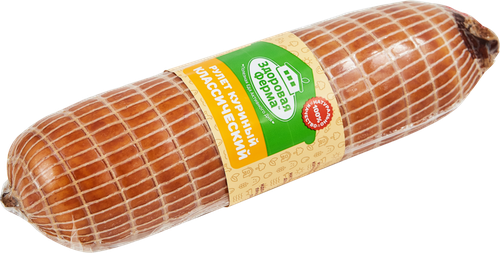 

Рулет варено-копченый из мяса птицы ЗДОРОВАЯ ФЕРМА Классический, весовой