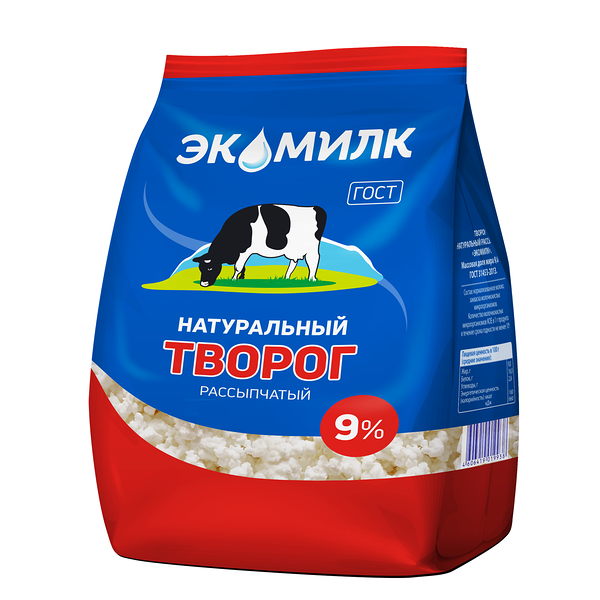 Творог рассыпчатый Экомилк 9%