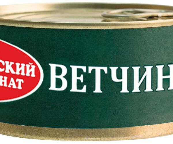 Ветчина консервированная Великолукский Мясокомбинат из свинины