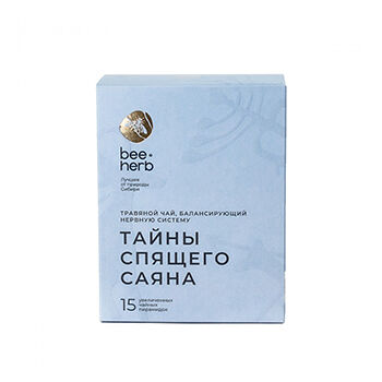 Чай травяной beeherb Тайны спящего Саяна пакетированный 15х4г