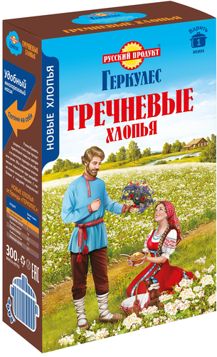 

Хлопья гречневые Русский продукт Геркулес 300 г