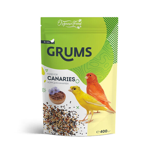 Корм GRUMS для канареек, 400 гр.