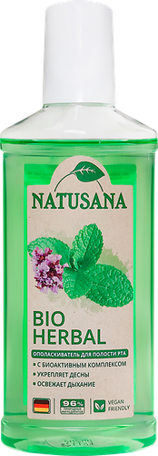 

Ополаскиватель для полости рта Natusana Bio Herbal 250 мл
