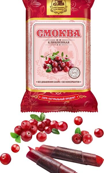 Смоква Белевская пастильная мануфактура Клюквенная 50г