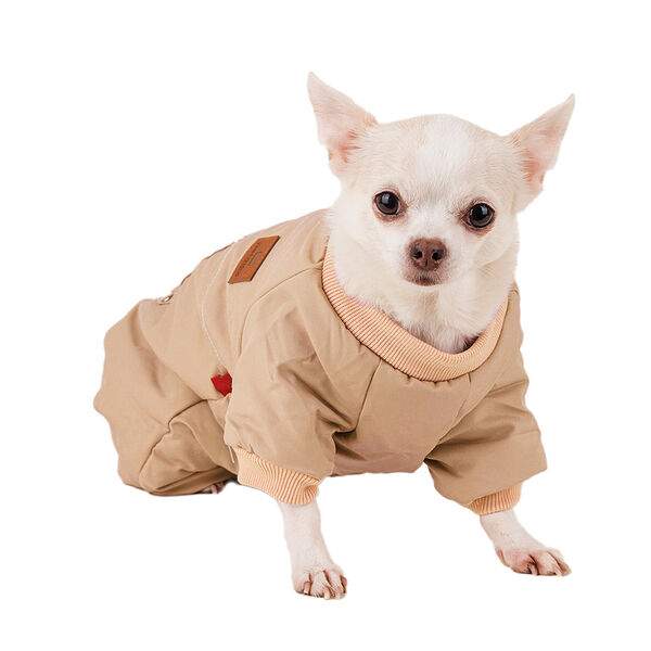 Комбинезон на молнии бежевый S (мальчик)