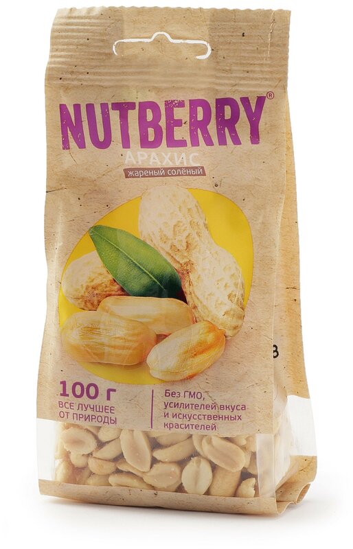

Арахис NutBerry жареный соленый 100 г