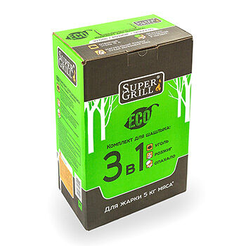 Комплект для жарки шашлыка SuperGrill 3в1