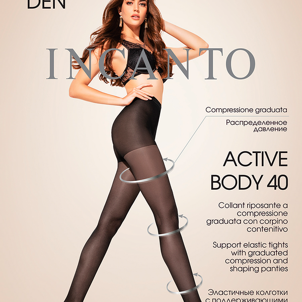 Колготки Incanto Active body 40 melon, размер 4