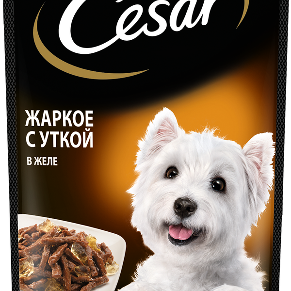 Влажный корм Cesar для взрослых собак, жаркое с уткой