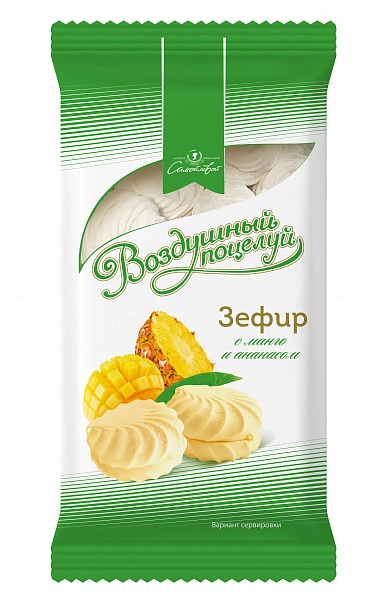 

Зефир Самойловские сладости Воздушный поцелуй со вкусом манго и ананаса 250 г