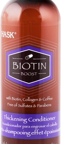Кондиционер для тонких волос HASK уплотняющий с биотином, 355 мл