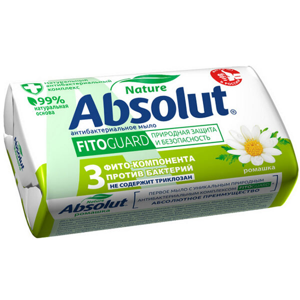 Мыло твердое Absolut Nature FitoGuard антибактериальное ромашка