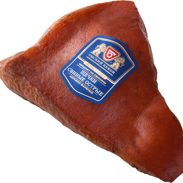 Свинина ОМСКИЙ БЕКОН Щечки острые к/в в/у ц/изд вес 