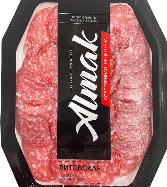 Колбаса Almak Литовская сырокопченая нарезка