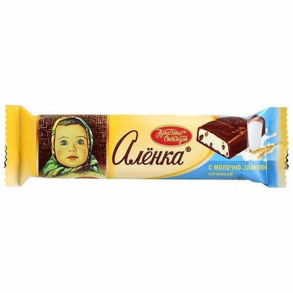 Шоколад молочный Аленка с молочно-злаковой начинкой 45г
