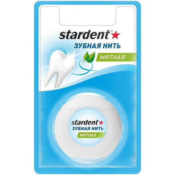 Зубная нить Stardent мятная 50м