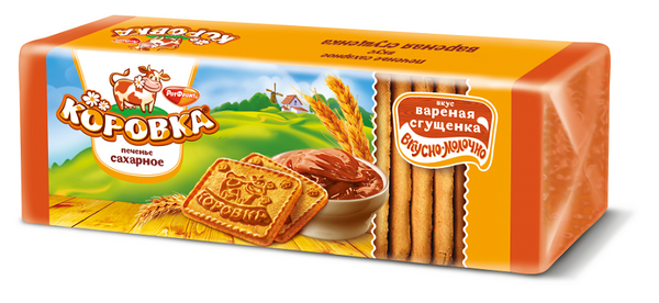 Печенье сахарное Коровка с вареной сгущенкой 280 г